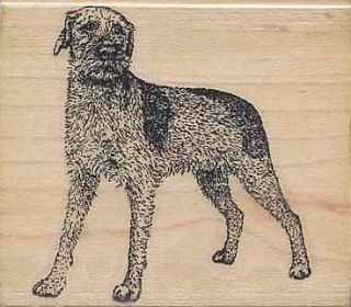 stamp cabana german wirehaired pointer rubber stamp dog time left