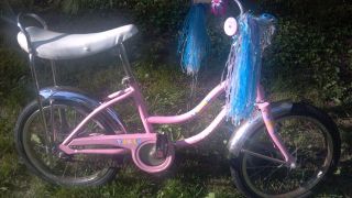vintage schwinn pixie girls pink bike 16 