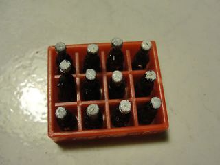   Coca Cola plastic Coke tray with individual Coke bottles, old