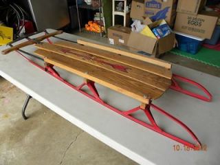newly listed vintage wooden flexible flyer snow sled time left