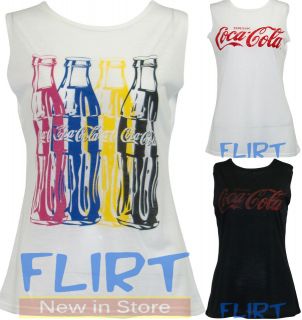 womens coca cola bottles print sleeveless ladies t shirt 3