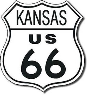 route 66 kansas nostalgic highway roadside tin sign expedited shipping 