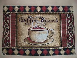 13 X 19 Tapestry Coffee Beans Placemat Made By Windham Home 