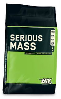 serious mass optimum nutrition on chocolate 12 lbs one day
