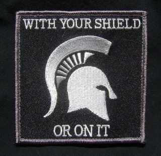   SHIELD OR ON IT ARMY MORALE ISAF MILITARY MILSPEC SWAT OP VELCRO PATCH