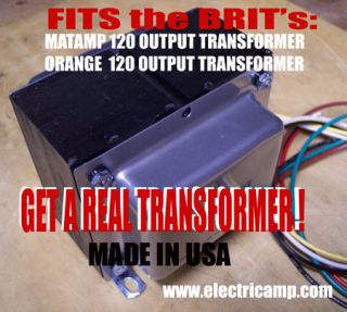 matamp orange amp 120 watt output transformer 