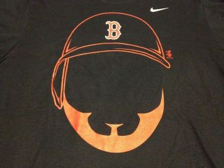 David Ortiz Boston Red Sox Nike Hair Mustache T Shirt NEW $28 retail