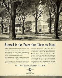 1941 Ad Davey Tree Removal Experts Landscaping Church God Nature 
