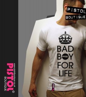 SALE Pistol Boutique unofficial P DiDDY Bad Boy For Life white t shirt
