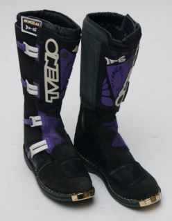 vintage o neal motocross ifs boots bk pur 6 900385