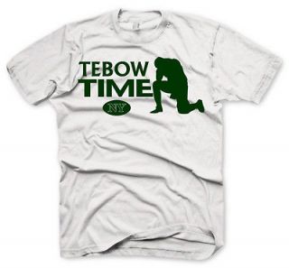 TEBOW TIME   Tim Tebow   New York Jets Football Shirt / Jersey T Shirt