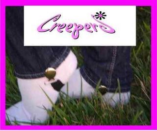 CREEPERS 2 Pairs   Stirrup jean clips worn inside your boots
