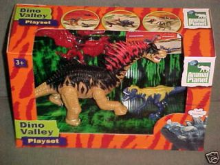 dino valley rare misb amargasaurus 3pk set baby t rex