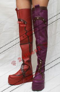 harley quinn batman arkham city cosplay shoes boots from hong