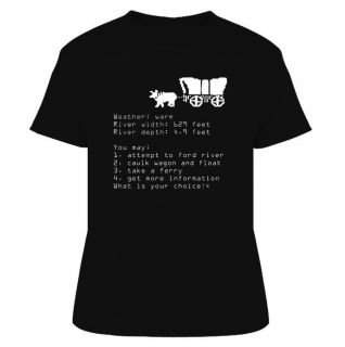 oregon trail choice video game retro 80s t shirt from