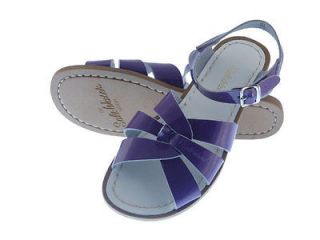 saltwater sandals adult purple patent leather new