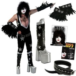 KISS Paul Stanley Starchild COMPLETE ALIVE Costume, Boots, Wig, Makeup 