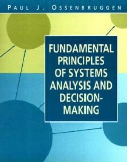  and Decision Making by Paul J. Ossenbruggen 1994, Paperback