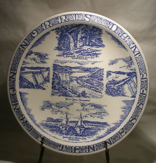   Kilns Collector Plate   Norris Dam, Norris, Tennessee   Blue/white