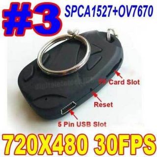 808 version 3 spy camera car key camcord a5 keyring
