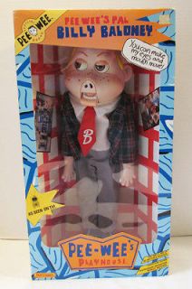 PEE WEES PLAYHOUSE BILLY BALONEY VENTRILOQUIST PUPPET DOLL MIB 1988 
