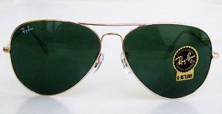 new ray ban sunglasses aviator large rb3026 gold dark green crystal 
