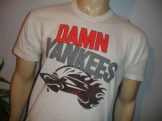   DAMN YANKEES* vintage rock concert tour t shirt (L/XL) Ted Nugent 80s