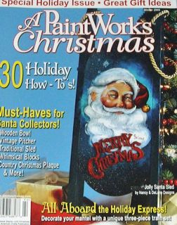 PAINTWORKS CHRISTMAS Winter 2009 Back Issue Painting Pattern Book