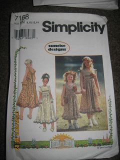Simplicity # 7168 Big Sister Little Sister Matching Summer Dress 3 