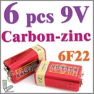 9v carbon zinc battery single use 6f22 block