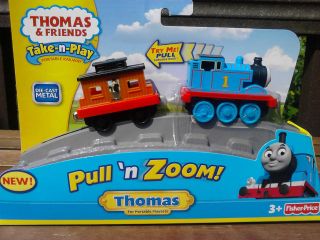 Thomas & Friends Take n Play Portable Railway Pull n Zoom Thomas W6268 