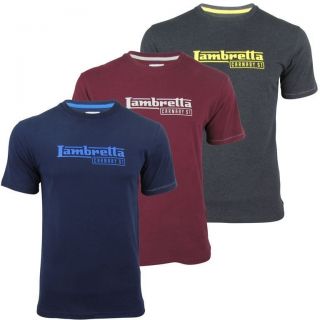 Mens Lambretta Mod Retro Carnaby St Graphic Print T Shirt   Crew 