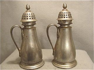 Reed & Barton Pewter (Hollowware) Salt & Pepper Shakers – Vintage