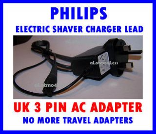 Pin UK Charger Power Lead For Philips Electric Shaver HQ8260