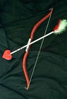cupid bow and arrow set feathers heart costume accessory prop st 