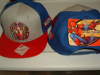 spiderman spider color logo marvel comics snap back hat