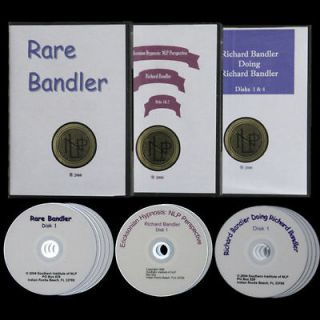 RICHARD BANDLER 3 DVD Sets NEW *RARE* Ericksonian Hypnosis* Bandler 