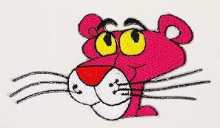 the pink panther cool embroidered character patch from united kingdom