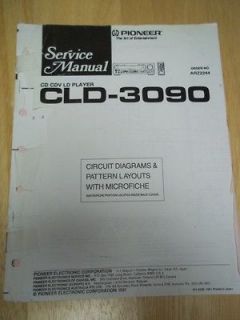 Pioneer Service Manual~CLD 309​0 CD/CDV/LD Player~Origina​l~Repair 