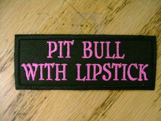 Pit Bull With Funny Saying Vest Patch Motorcycle Biker Patch Club 
