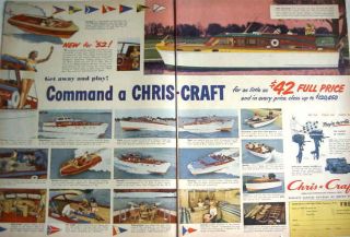 1951 COMMAND A 1952 CHRIS CRAFT   Motor Yacht   Buccaneer   BOAT 
