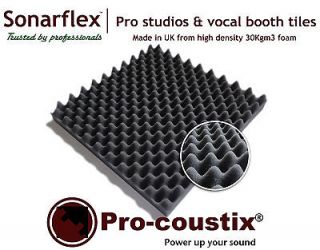 24x Pro coustix Sonarflex professional acoustic treatment studio foam 