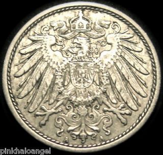 german empire 1911a ten pfennig very nice coin one day