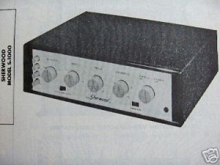 sherwood s 1000 tube amp amplifier photofacts photofact time left