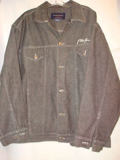 phat farm size xxl black jeans jacket long s pockets