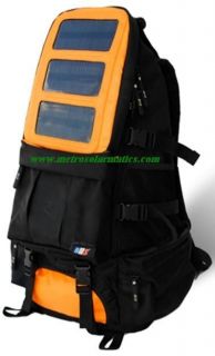 solar backpack with 60w power pak 35 charge adapters one