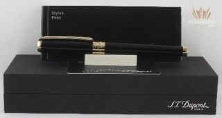 DUPONT ELYSEE BLACK WITH GOLD TRIM FOUNTAIN PEN SUPERB BEAUTIFUL 