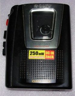 sony cassette corder tcm 343 from malaysia 
