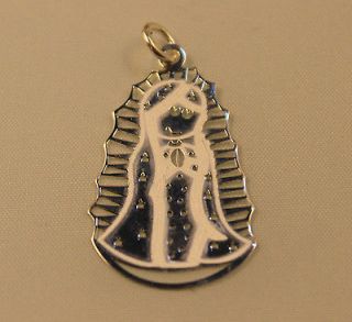 Virgencita Plis Pendant .925 Sterling Silver with Chain   Virgen de 