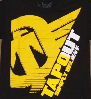 new boys tapout shirt simply believe black small 8 time